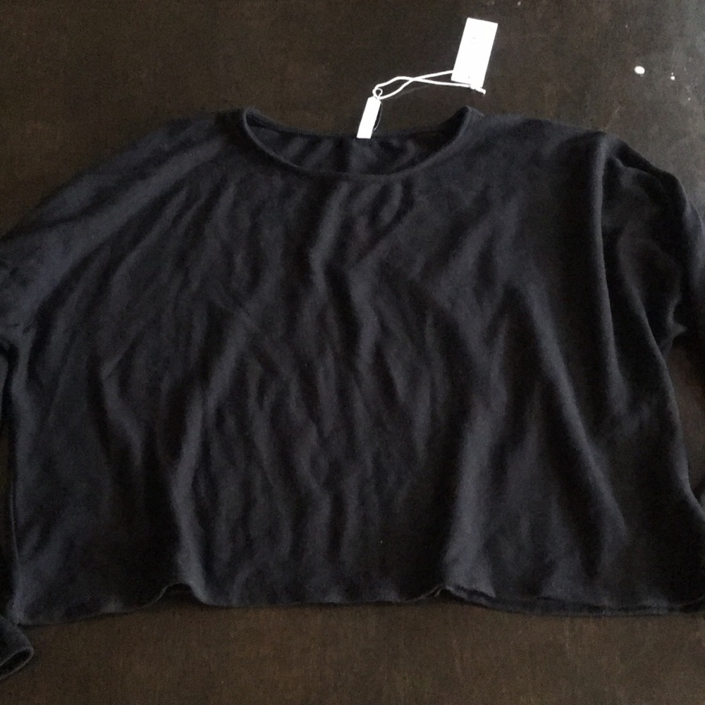 Rachel Pally Black Luxe Rib Aiva Top